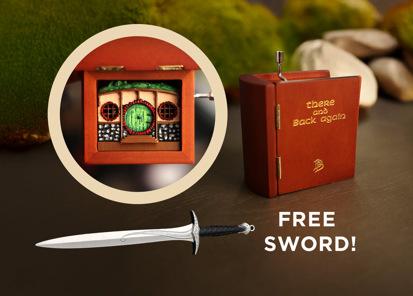 Lord of the Rings / Hobbit Music Box - Hobbit Hole Book Music Box Gift