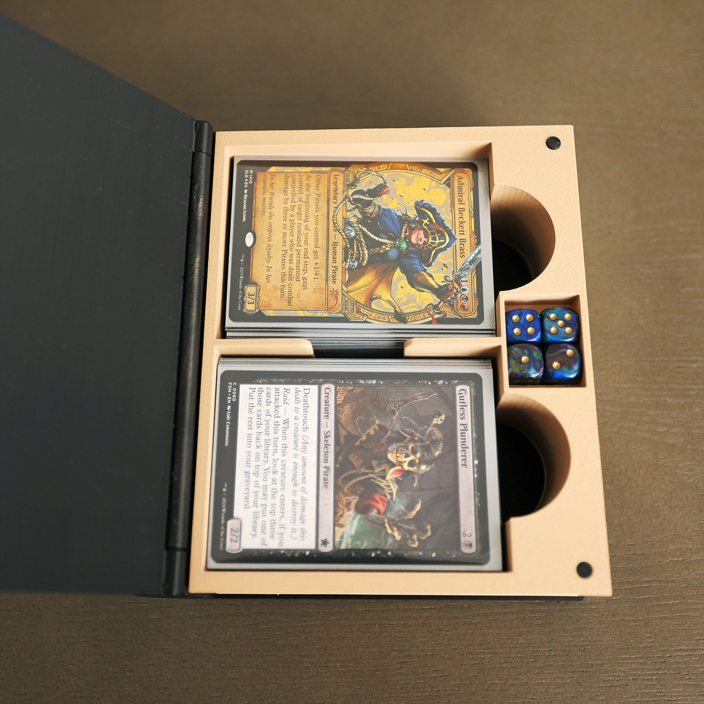 Pirate Deck Box for Lorcana, Magic the Gathering, One Piece