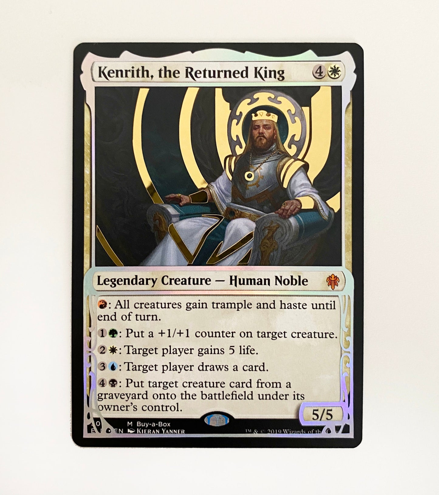 Kenrith Magic Card Foil Alter - Holo Vinyl Alter for Magic the Gathering Commander EDH