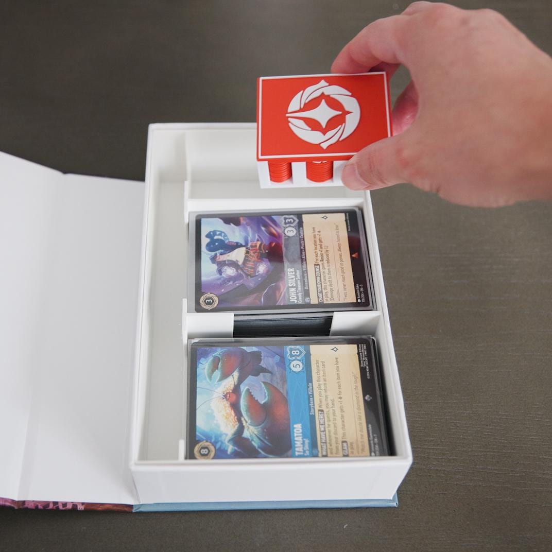 Lorcana Plush Box Insert for Disney VHS Plush Box, 3D Printed Physical Product