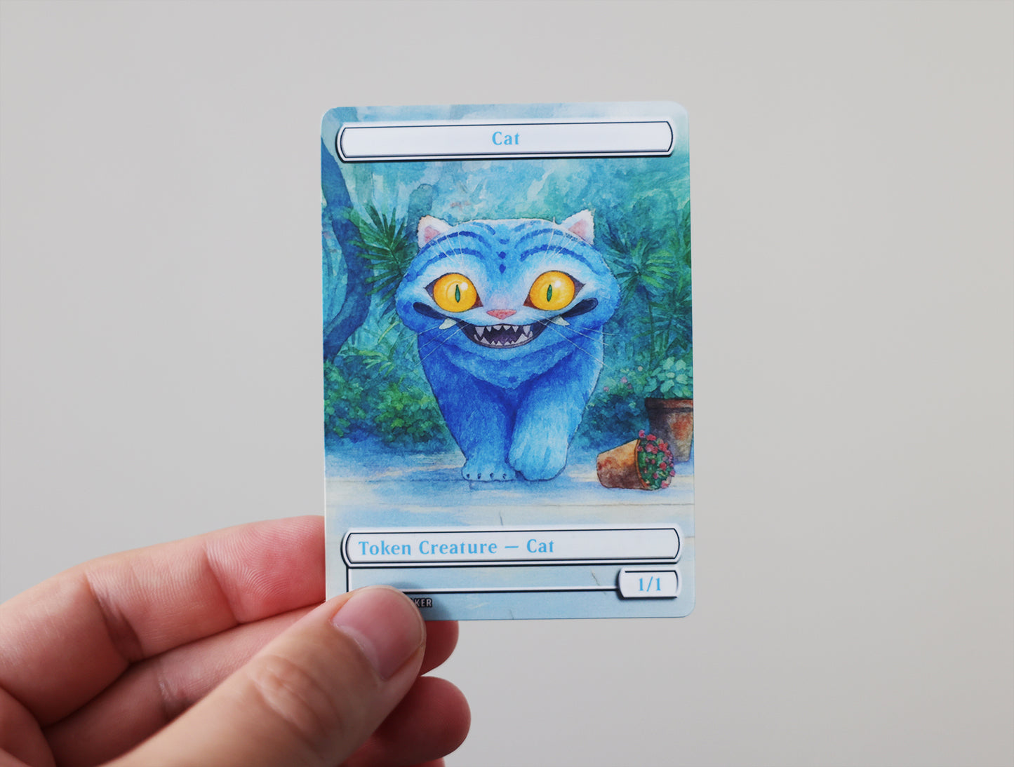 Cat Token Set x4 of Derpy from K-Pop Demon Hunters for Magic the Gathering EDH Commander