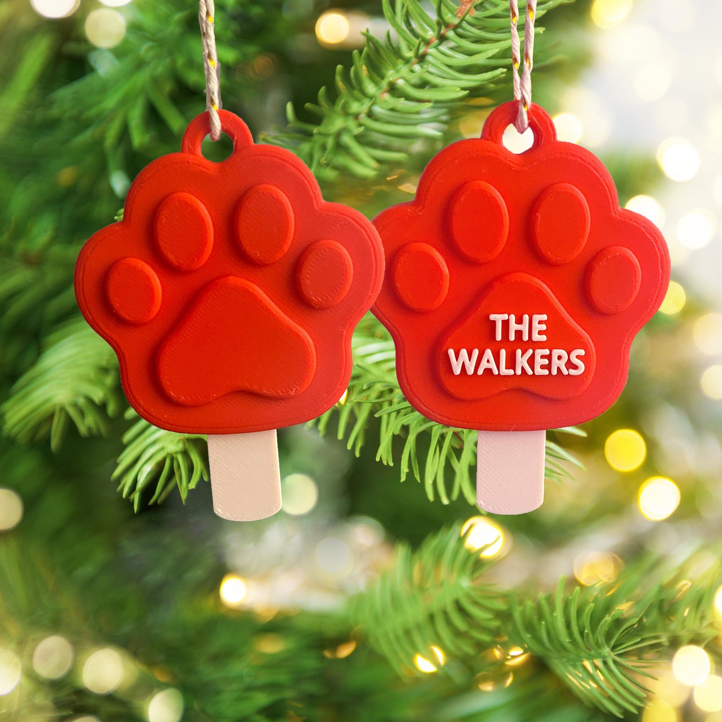 Pawpsicle Christmas Ornament